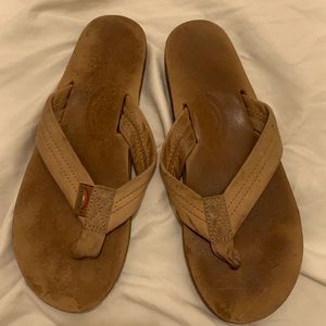 Rainbow Sandals—Rainbow Women's Leather 301 Flip Flops Size M ~ 7